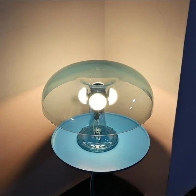 MinimalistMushroomTableLamp™ - Bleu - Univers des Lumières